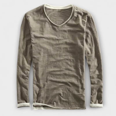 Langarm-T-Shirt aus Baumwolle