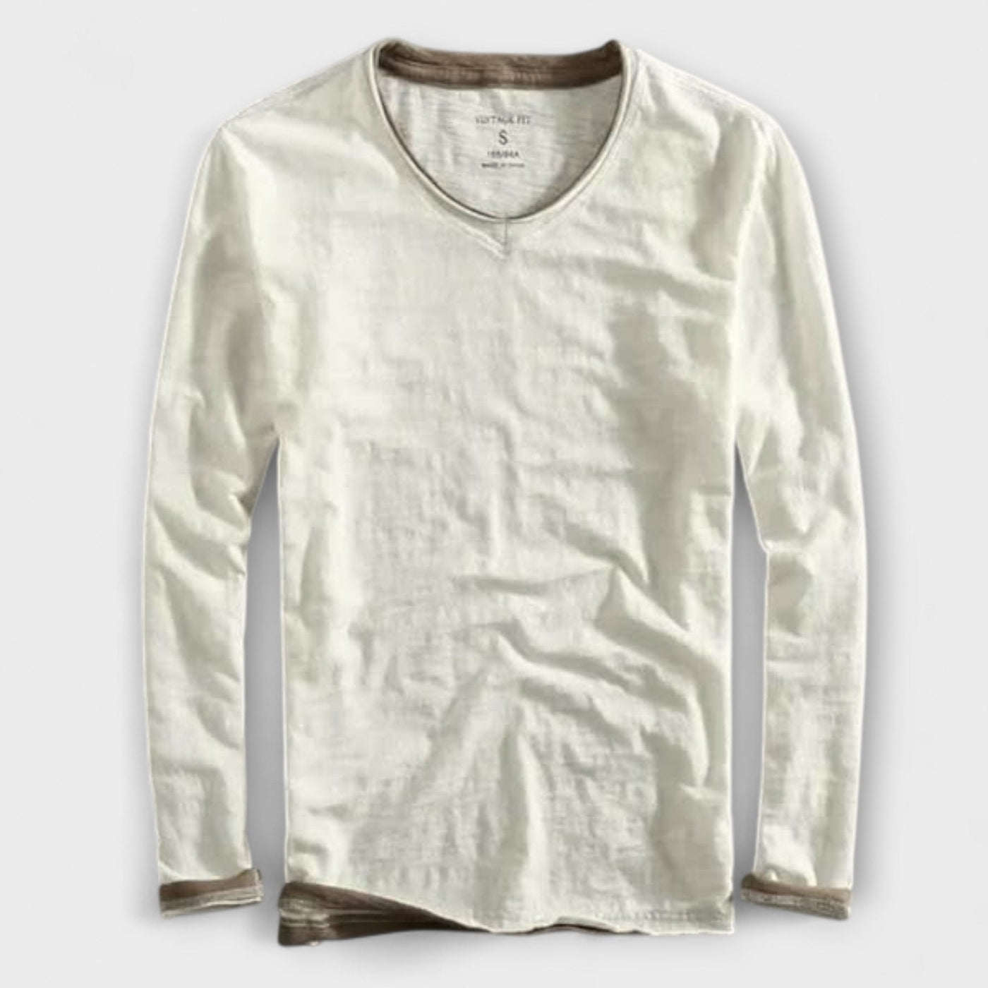 Langarm-T-Shirt aus Baumwolle