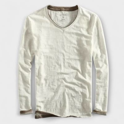 Langarm-T-Shirt aus Baumwolle