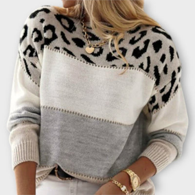 Cheyenne - Freizeitpullover mit Leoparden-Design