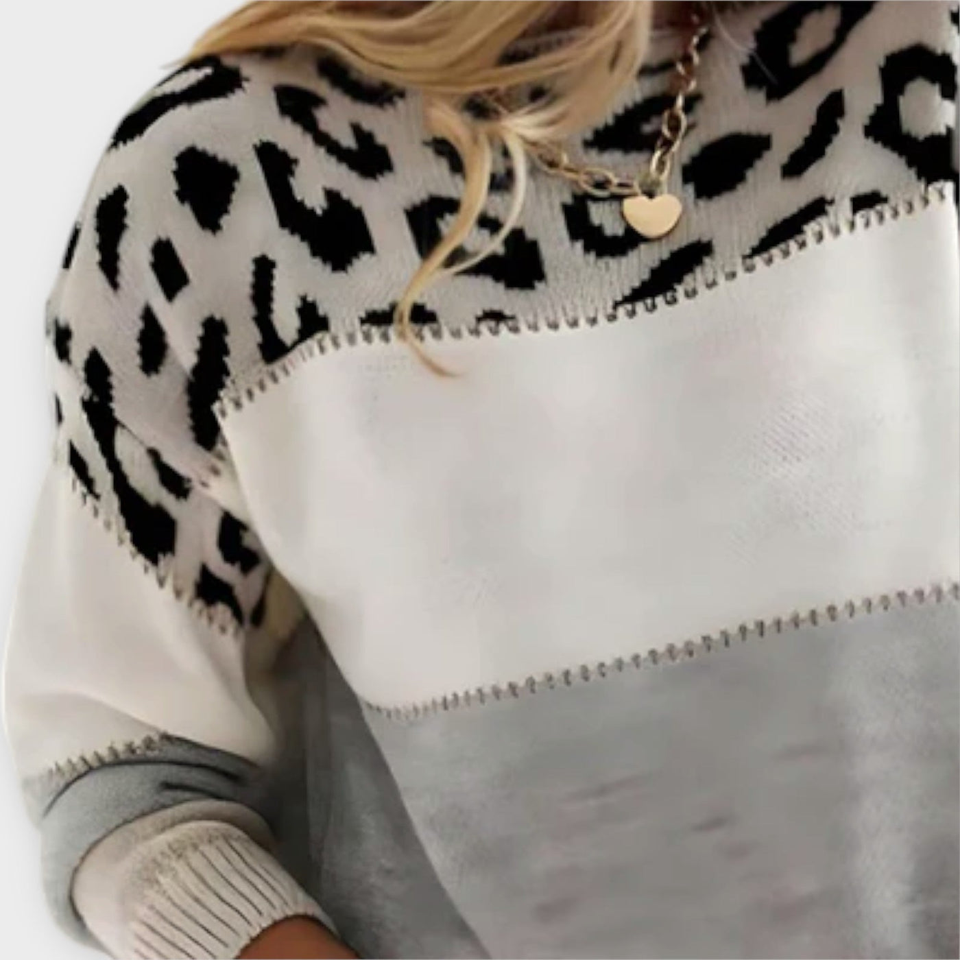 Cheyenne - Freizeitpullover mit Leoparden-Design