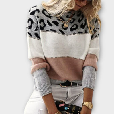 Cheyenne - Freizeitpullover mit Leoparden-Design