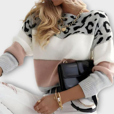 Cheyenne - Freizeitpullover mit Leoparden-Design
