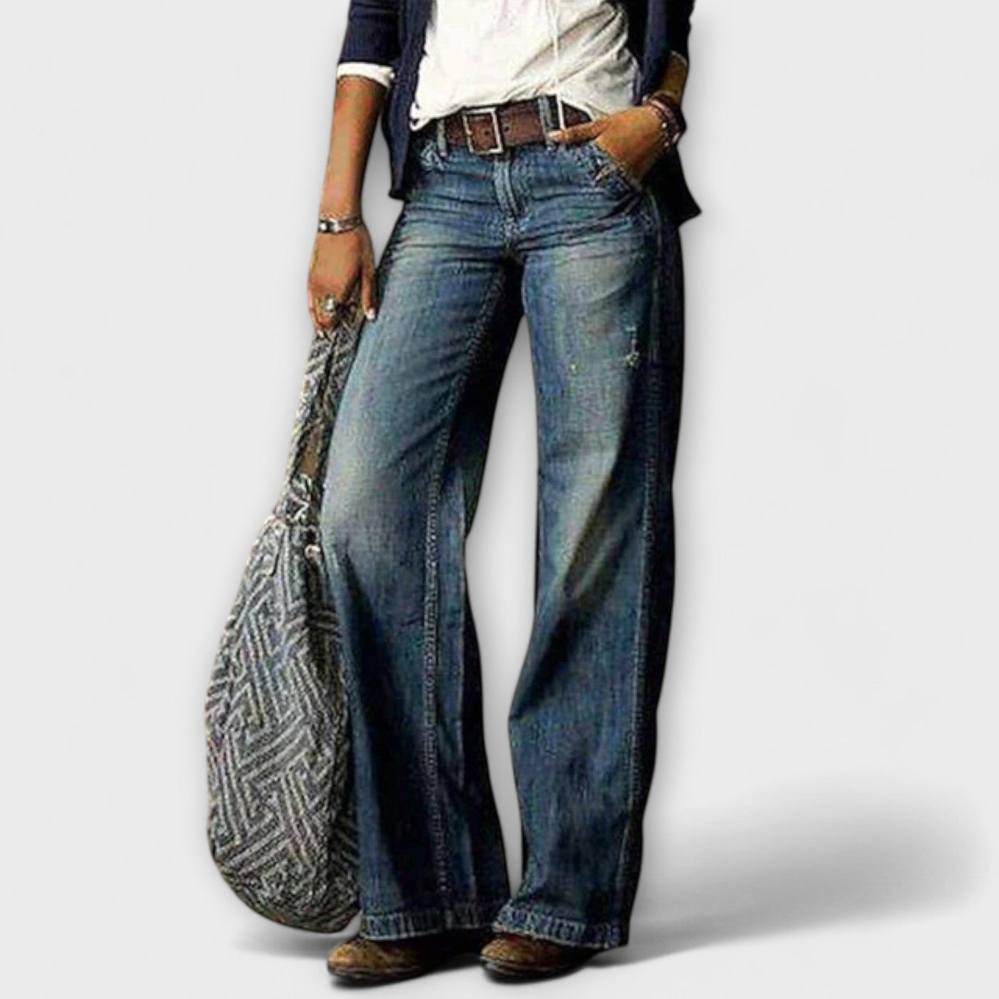 Cess - Denim-Hosen mit weitem Bein