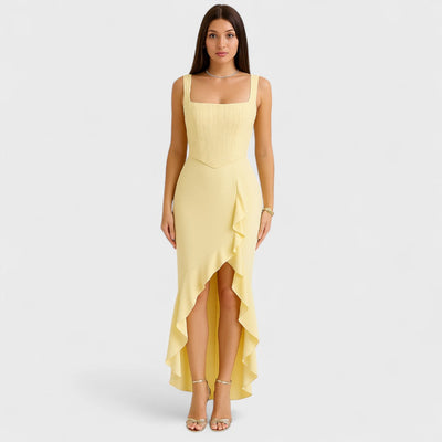 Bella - Corsagenkleid aus Satin mit Volants