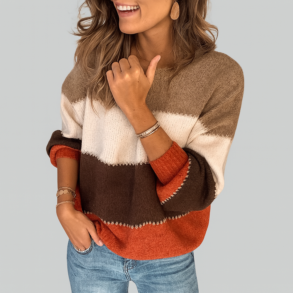 Erika - Bequemer gestreifter Pullover