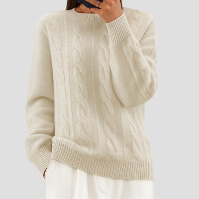 Angelika - Klassischer Pullover aus warmer Wolle