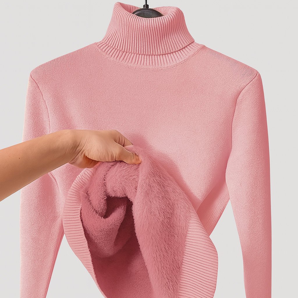 Zoe - Eleganter Pullover mit Hohem Kragen