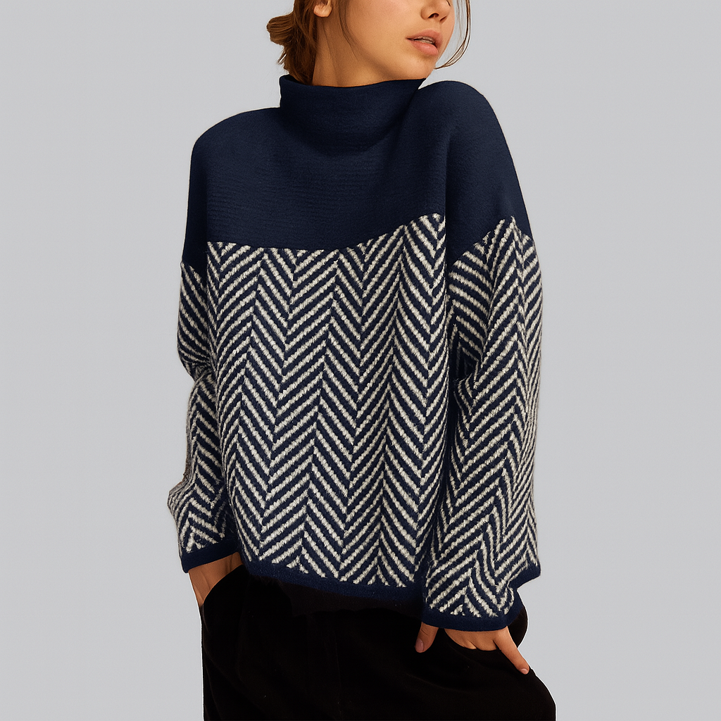 Isabelle - Pullover mit Stehkragen