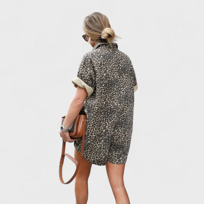 Nonette - Hemdkleid mit Leopardenmuster