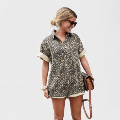 Nonette - Hemdkleid mit Leopardenmuster