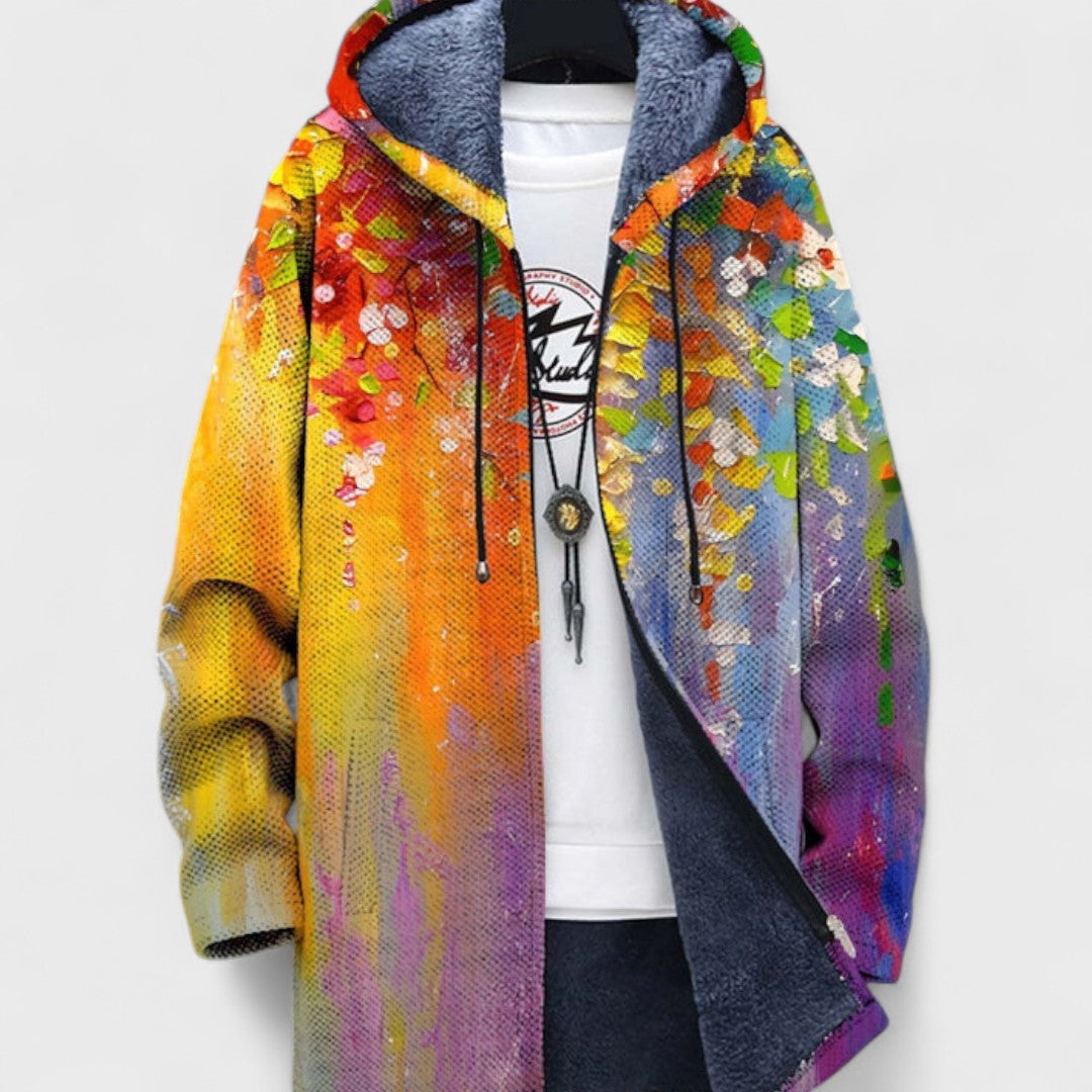 Sam - Luxus-Cardigan inspiriert von Kunst