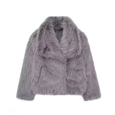 FIORA - Pufferjacke mit Fell-Effekt