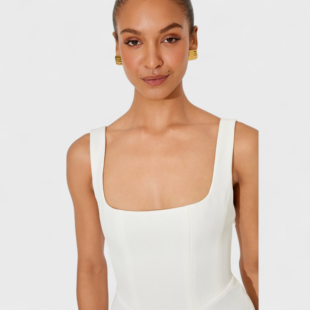 Amelia – Zeitloses fließendes Midi-Kleid