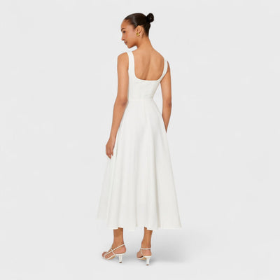 Amelia – Zeitloses fließendes Midi-Kleid