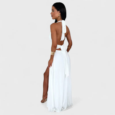 Elenor - Langes Sommerkleid, das die Figur betont
