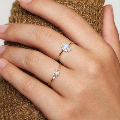 Lioravelle | Ring mit lila Diamant in 18k Gold