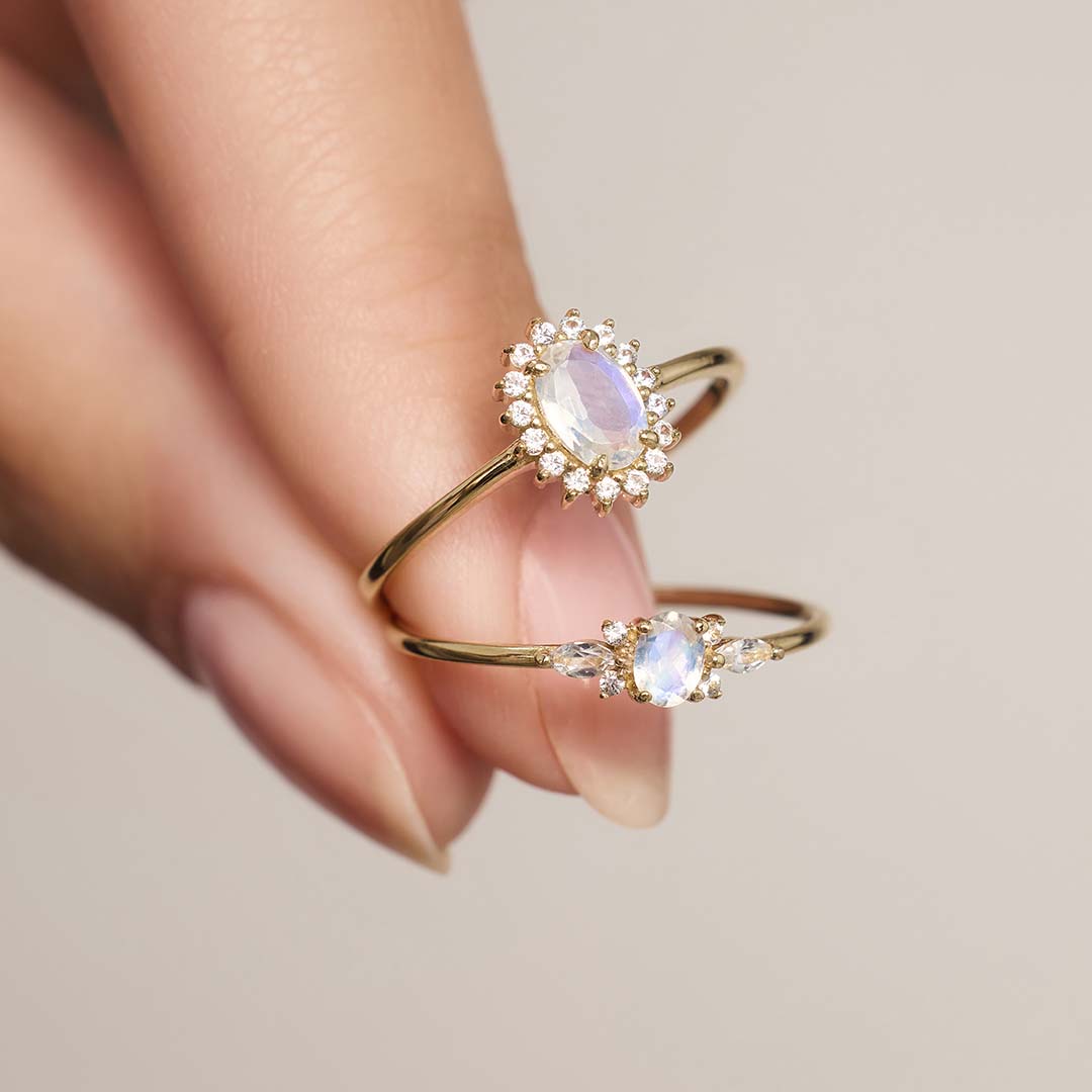 Lioravelle | Ring mit lila Diamant in 18k Gold