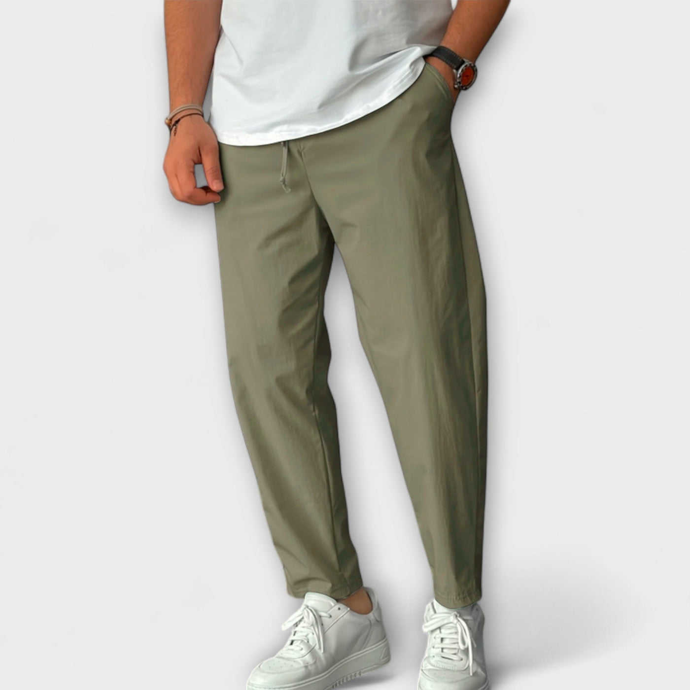 Hochtaillierte Leichte Hosen