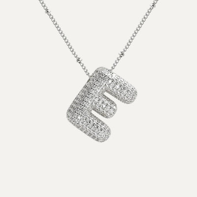 Savannah | Halskette mit Buchstaben in Diamantblase