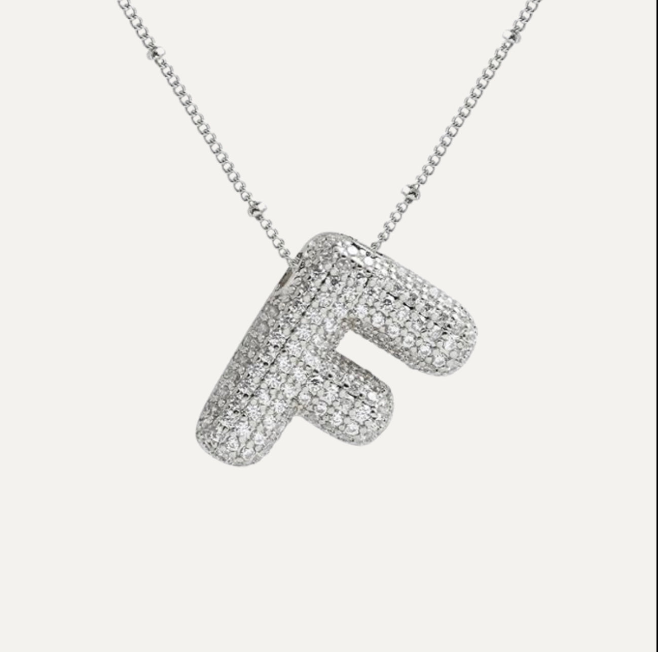 Savannah | Halskette mit Buchstaben in Diamantblase