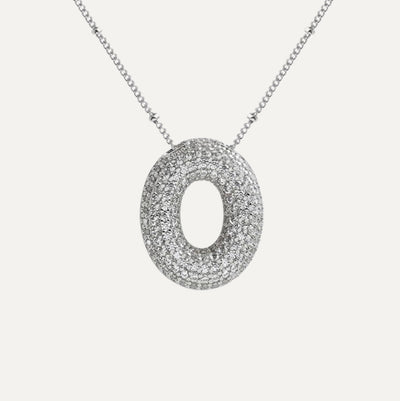 Savannah | Halskette mit Buchstaben in Diamantblase