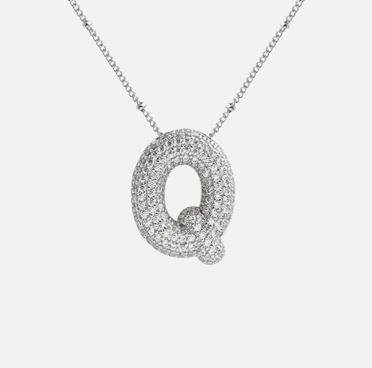 Savannah | Halskette mit Buchstaben in Diamantblase