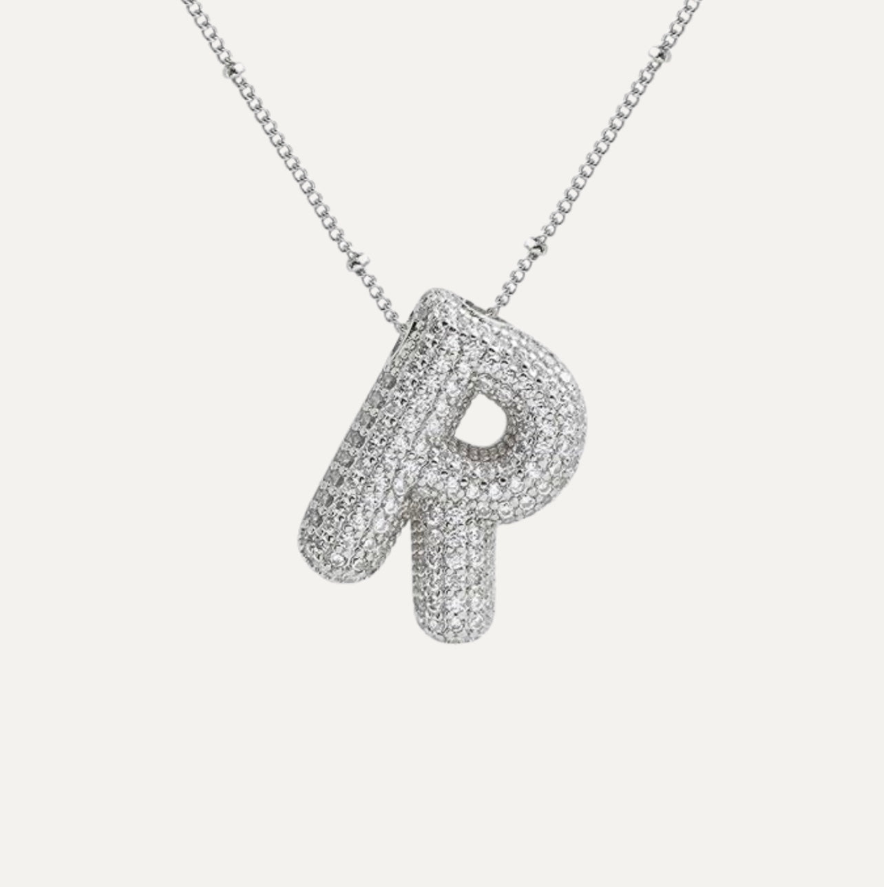 Savannah | Halskette mit Buchstaben in Diamantblase