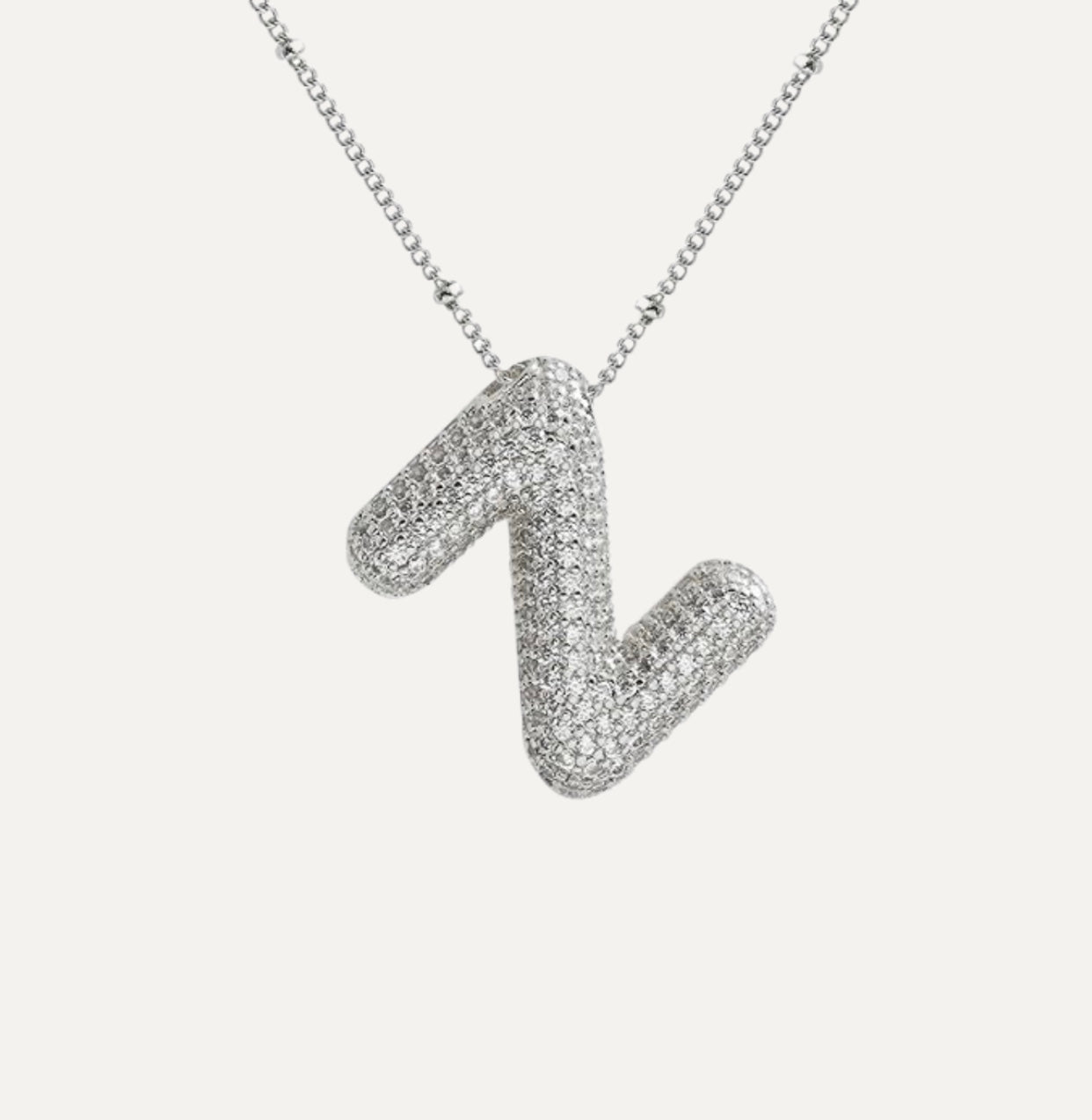 Savannah | Halskette mit Buchstaben in Diamantblase