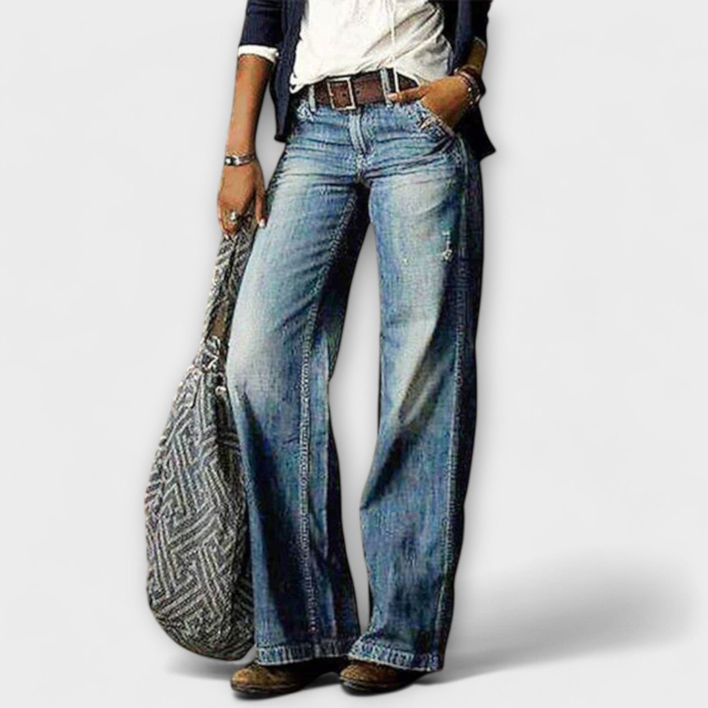 Cess - Denim-Hosen mit weitem Bein