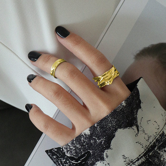 Jaylinette | Großes 18K Goldring