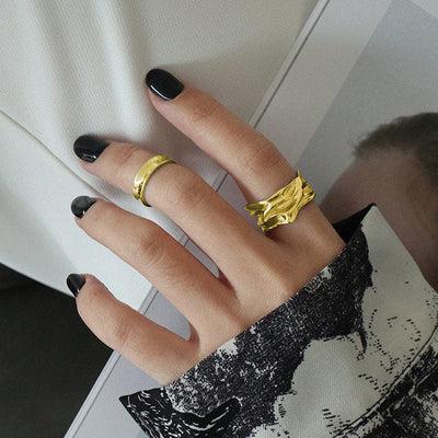 Jaylinette | Großes 18K Goldring
