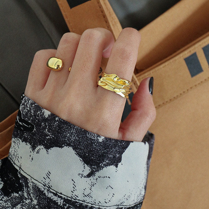 Jaylinette | Großes 18K Goldring
