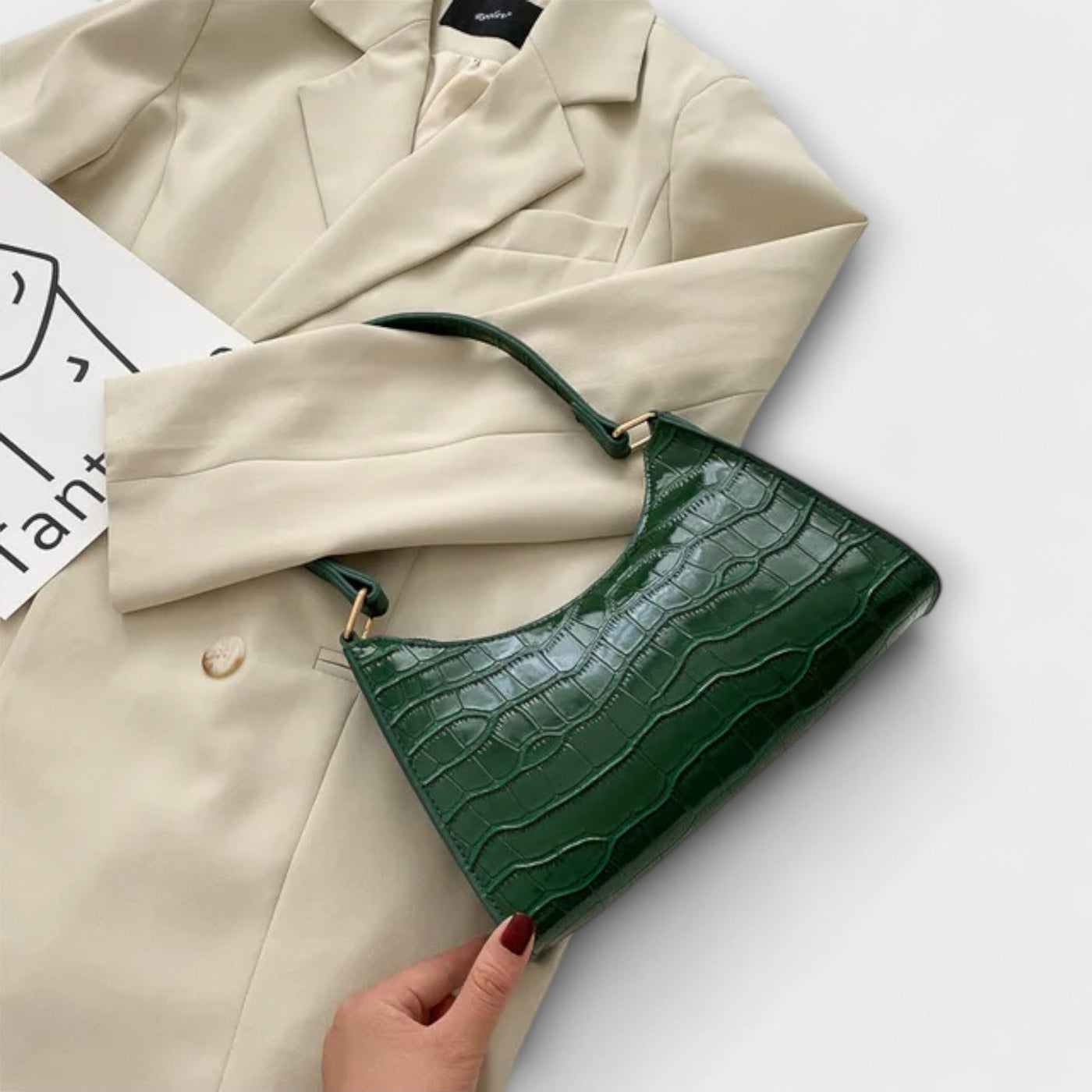 Gianna Boutique - Glänzende Lederhandtasche