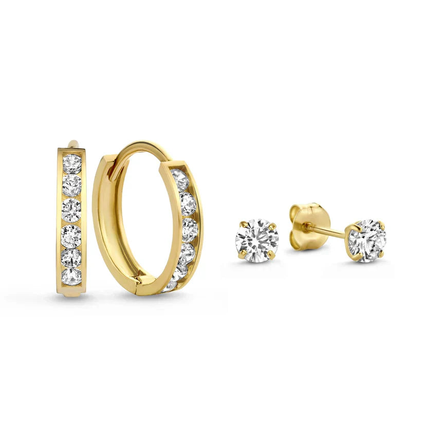 Syrenellee | Set von Ohrringen aus 14k Gold