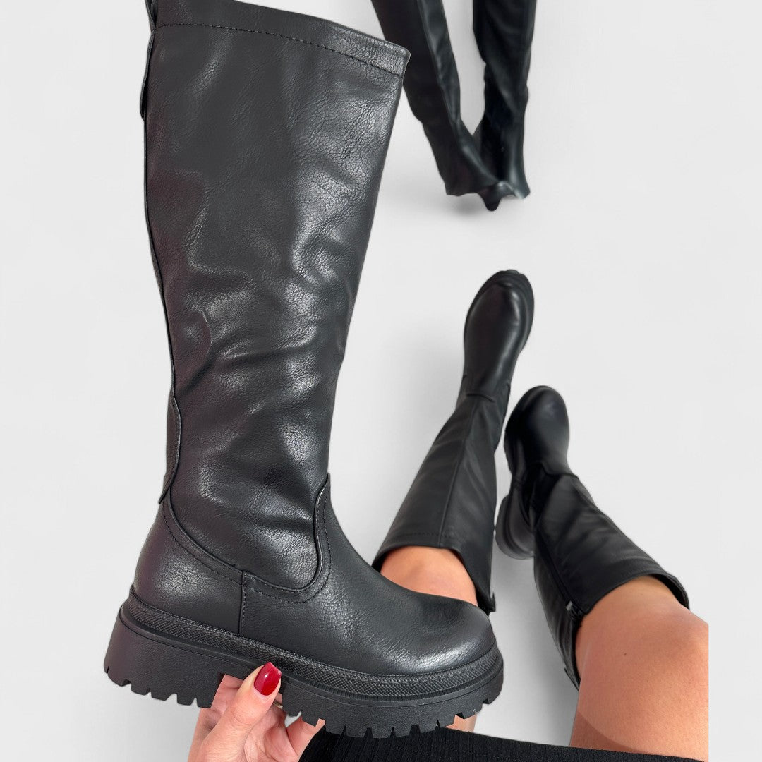 Carlita - Hohe Stiefel Anetta Schwarz