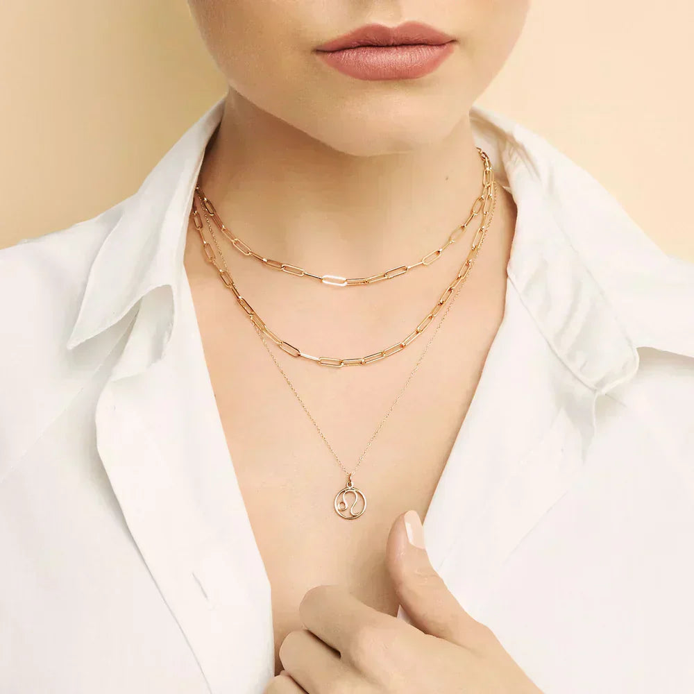 Rosalyette | Halskette mit Sternzeichen in 18k Gold