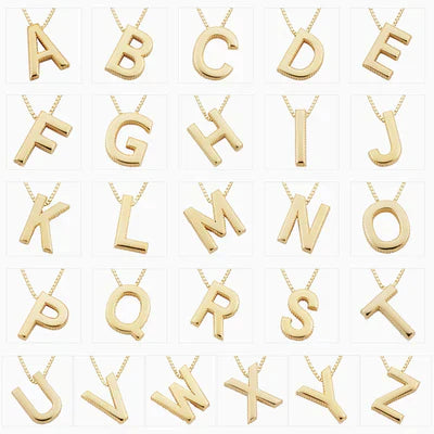 Enzhalynne | Halskette mit Initialen aus 18K Gold