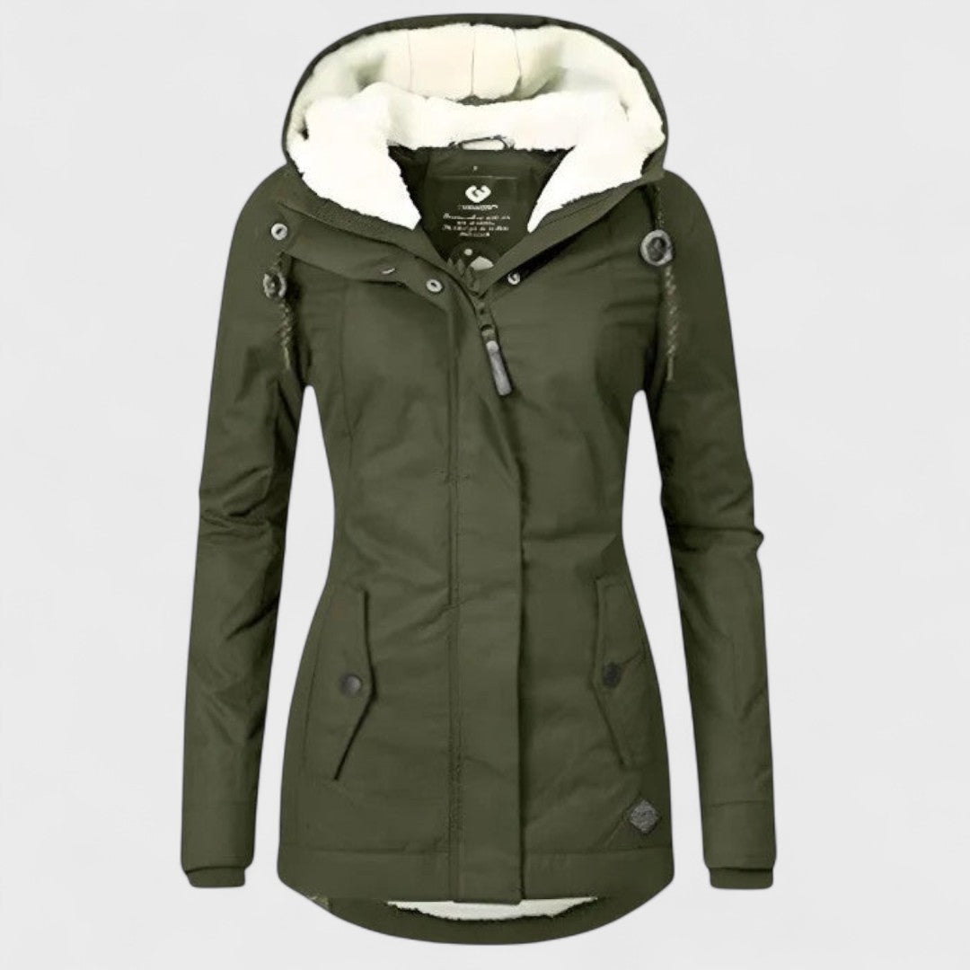 Amélie - Wasserfeste Winterjacke mit Kapuze