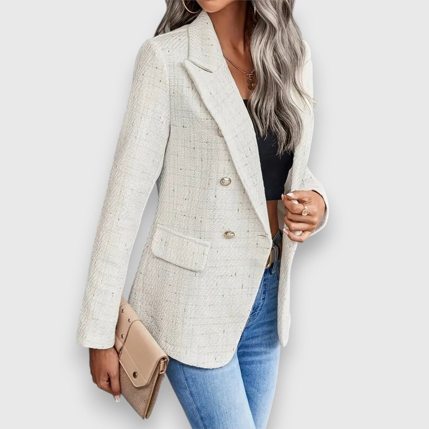 Zarela – Blazer aus Tweed für warme Tage