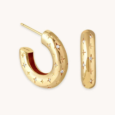 Florenzia | Sternohrringe aus 18k Gold