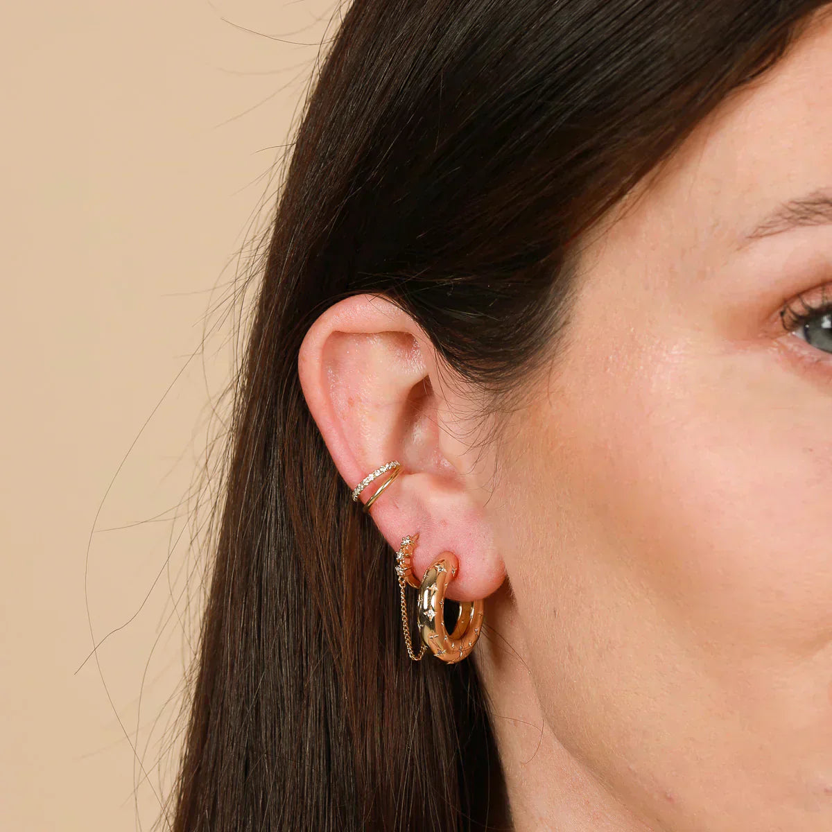 Florenzia | Sternohrringe aus 18k Gold