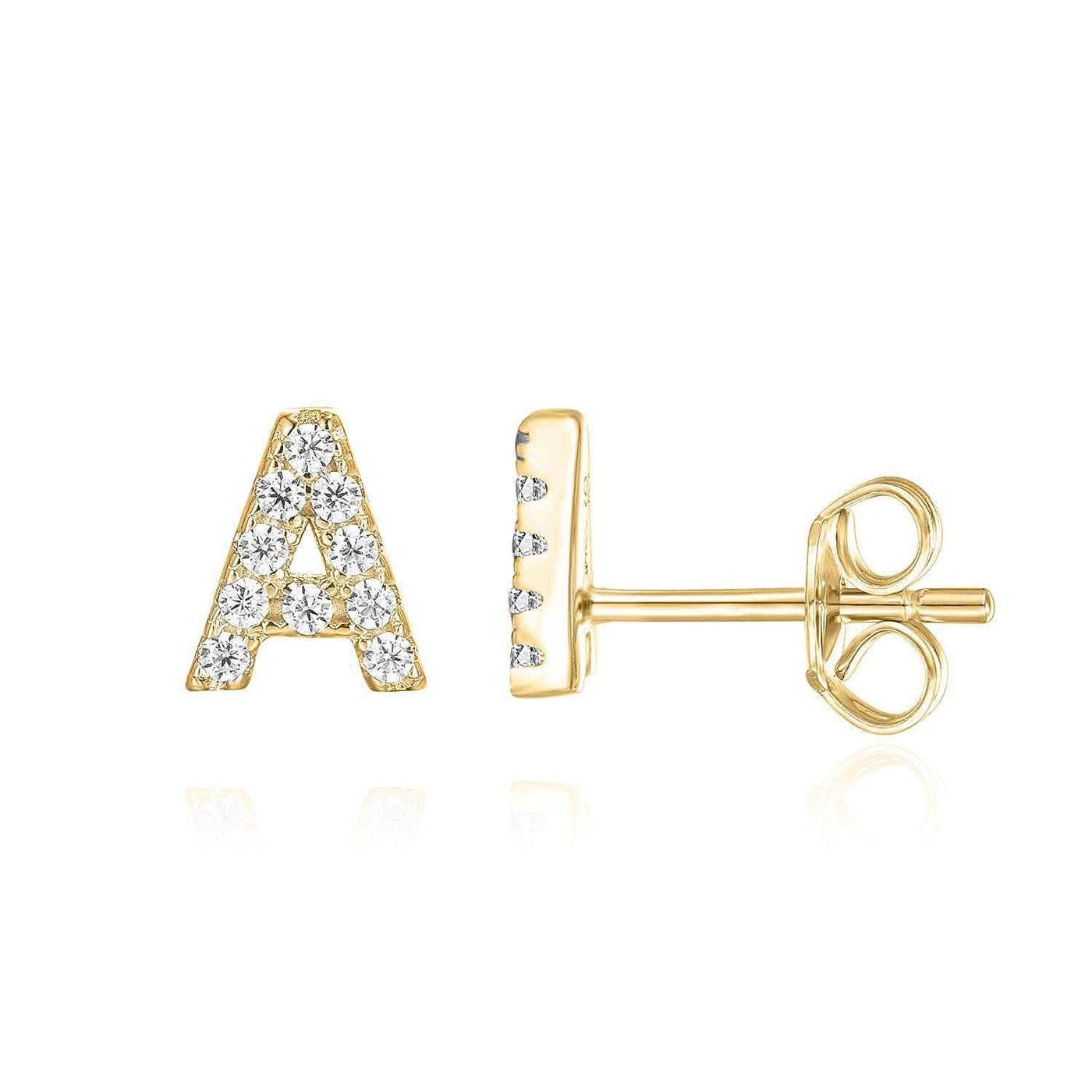 Mikhaela | Ohrringe Buchstabe aus 18k Gold