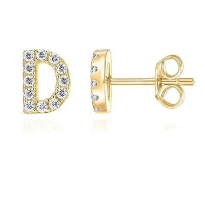 Mikhaela | Ohrringe Buchstabe aus 18k Gold