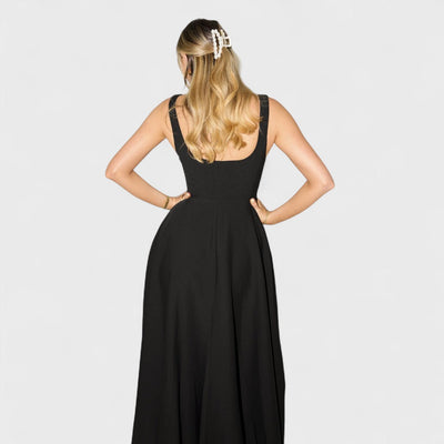 Amelia – Zeitloses fließendes Midi-Kleid