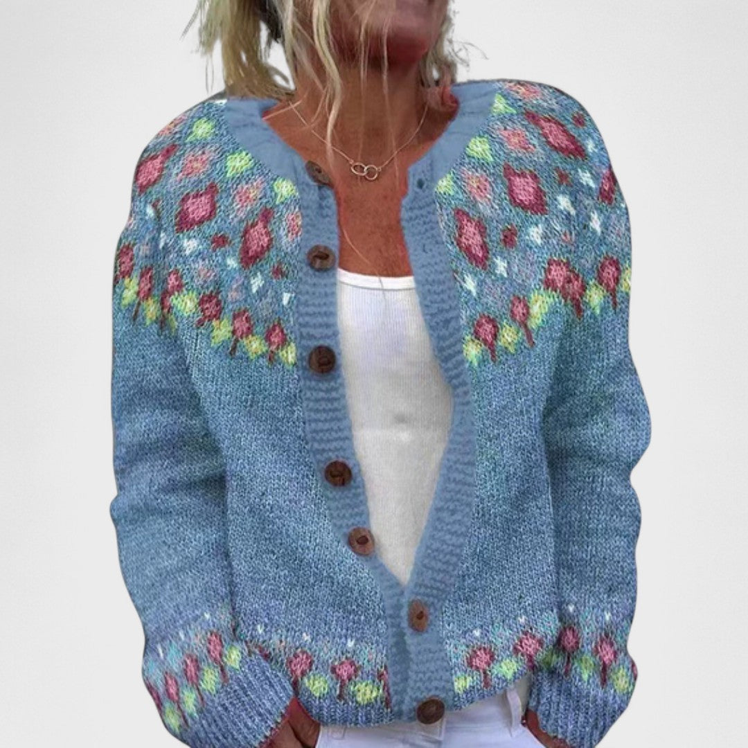 Lianne - Grobstrick-Cardigan mit schickem Muster