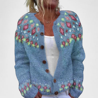 Lianne - Grobstrick-Cardigan mit schickem Muster