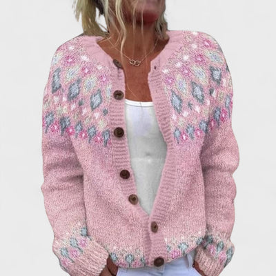Lianne - Grobstrick-Cardigan mit schickem Muster