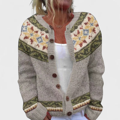 Lianne - Grobstrick-Cardigan mit schickem Muster