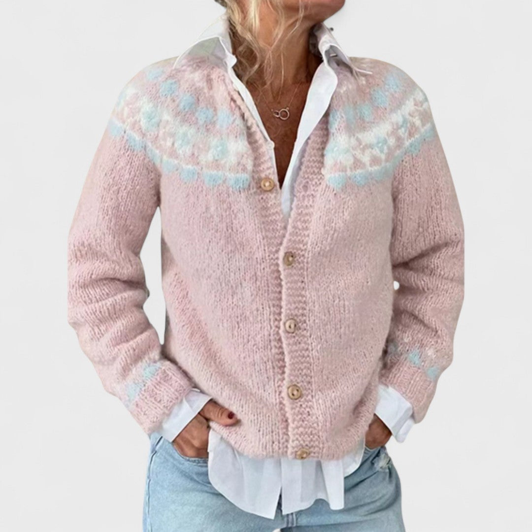 Lianne - Grobstrick-Cardigan mit schickem Muster
